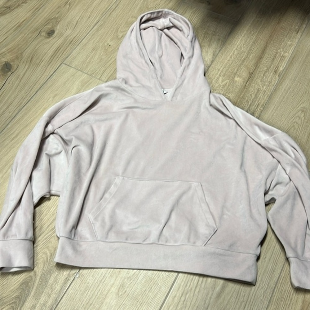 American eagle light pink super soft and cozy cropped hoodie